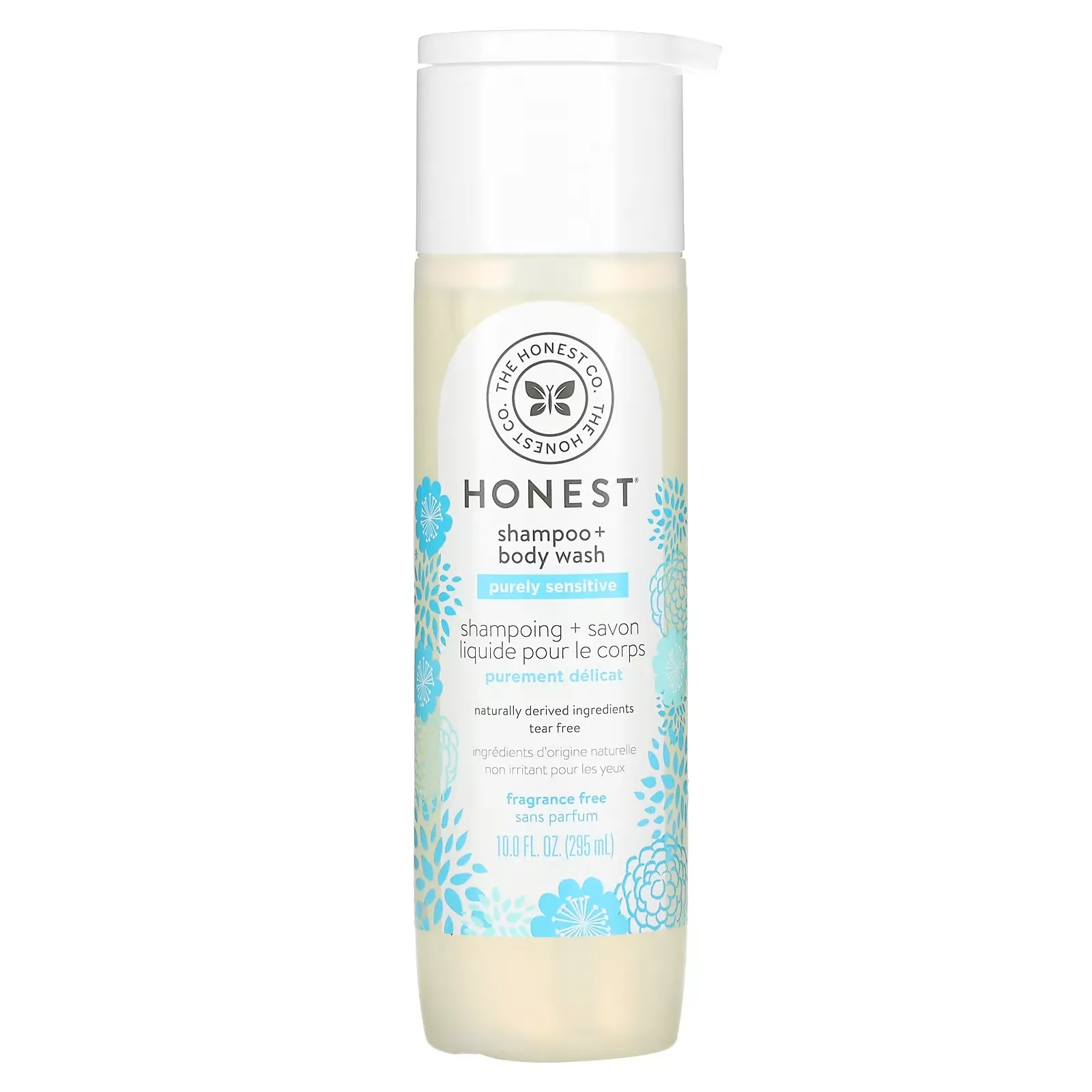 Purely Sensitive Shampoo + Body Wash, Fragrance Free, 10 fl oz (295 ml)