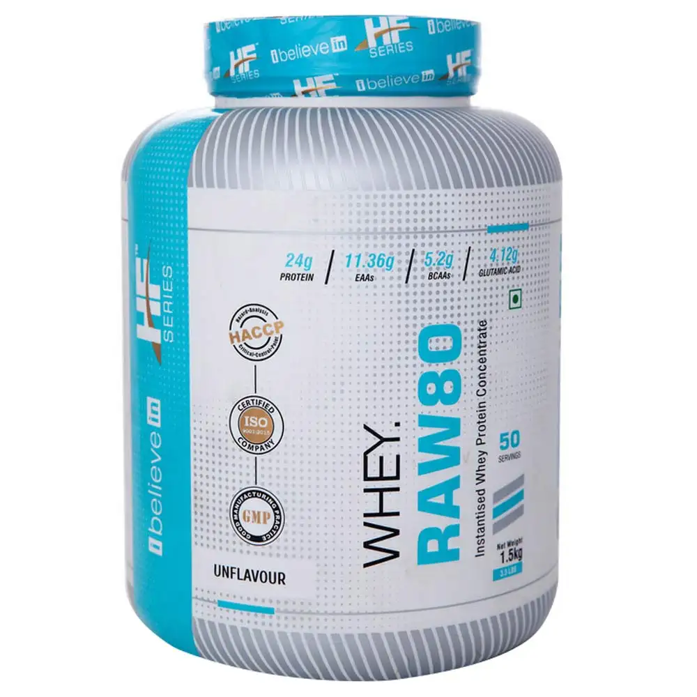 HF Series Whey Raw 80,  3.3 lb  Unflavoured