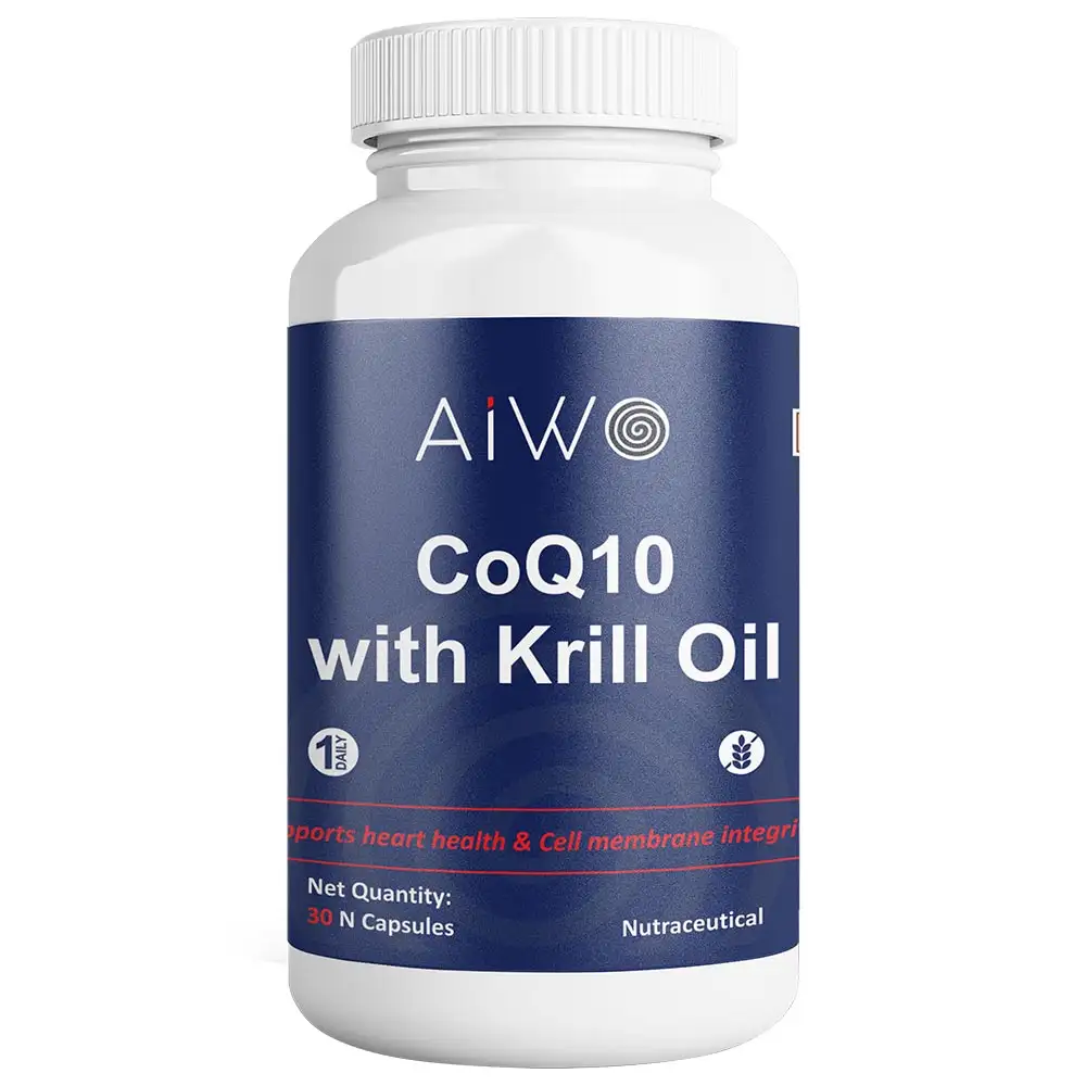 Aiwo CoQ10 with Krill Oil,  30 capsules