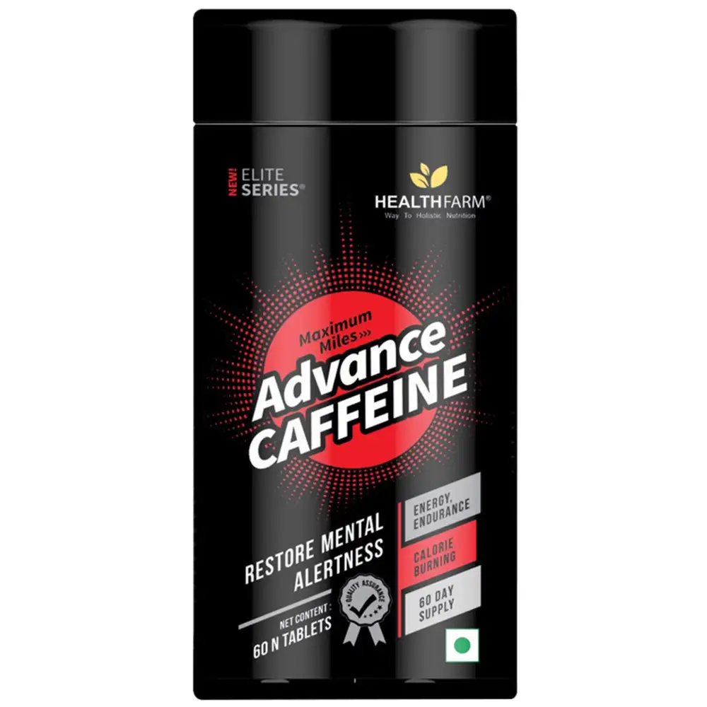 Healthfarm Elite Series Maximum Miles Advance Caffeine,  60 tablet(s)  Unflavoured