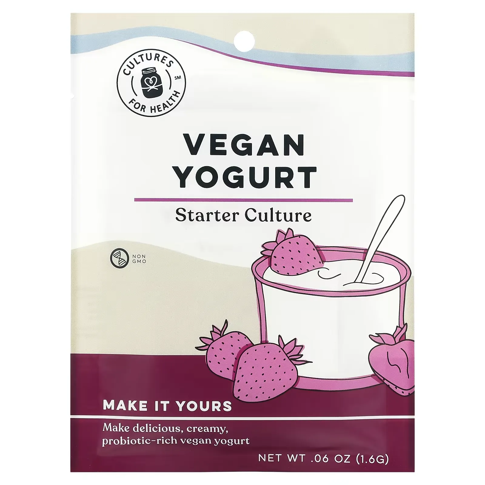 Vegan Yogurt, 4 Packets, .06 oz (1.6 g)