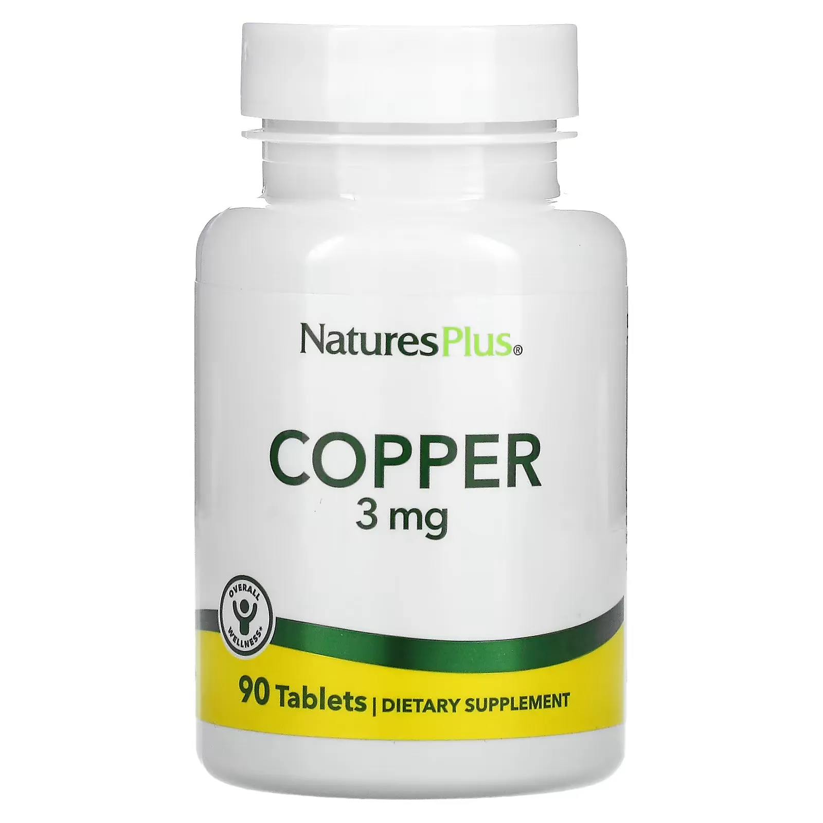 Copper, 3 mg, 90 Tablets