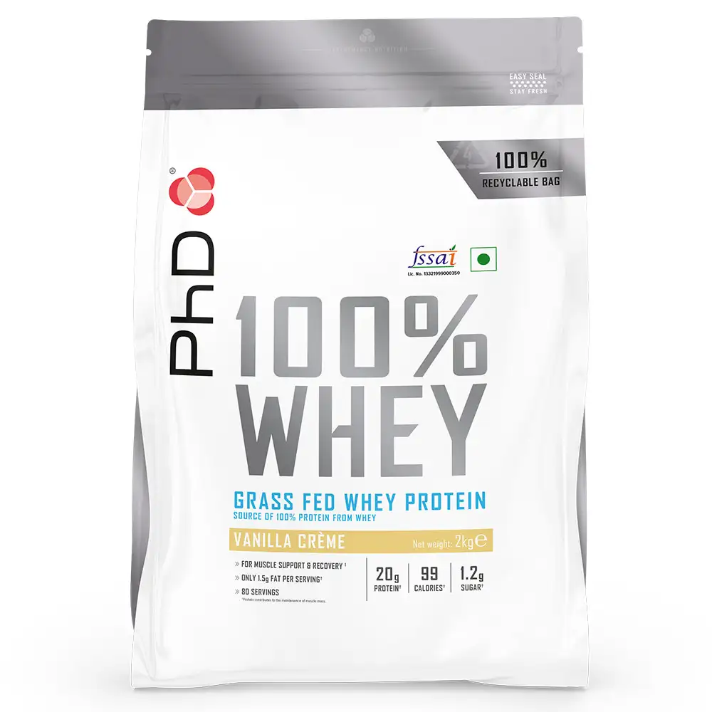 PhD 100% Whey Powder,  4.4 lb  Vanilla Cream