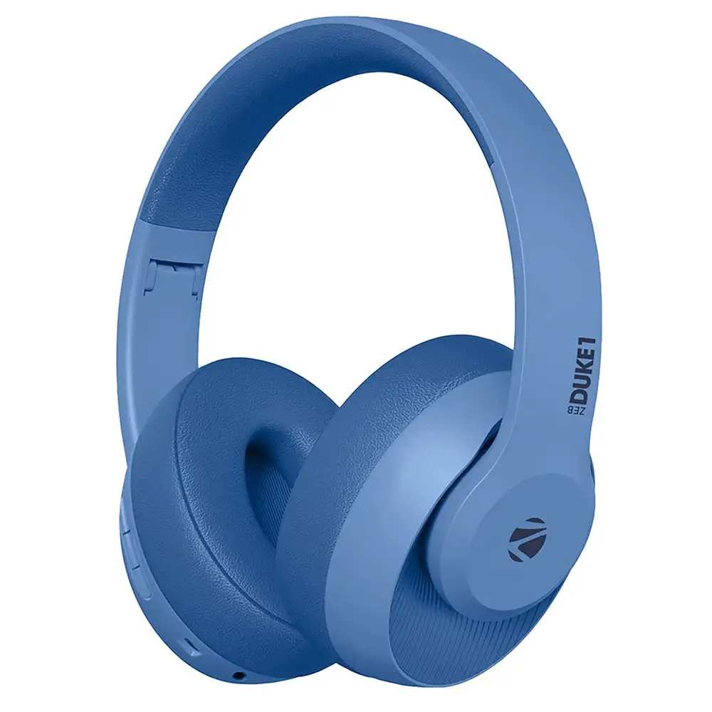 Zebronics Zeb-Duke 1 Wireless Headphone,  Blue