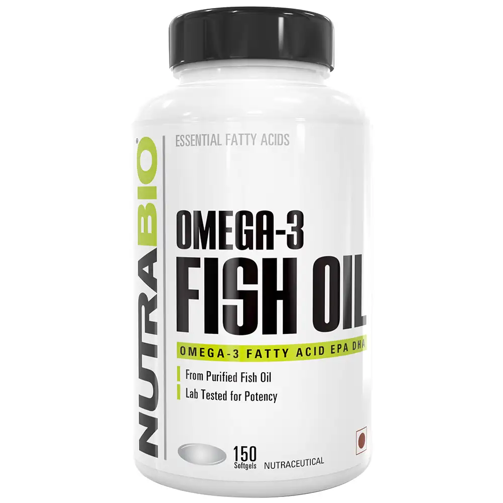 NutraBio Omega-3 Fish Oil,  150 softgels