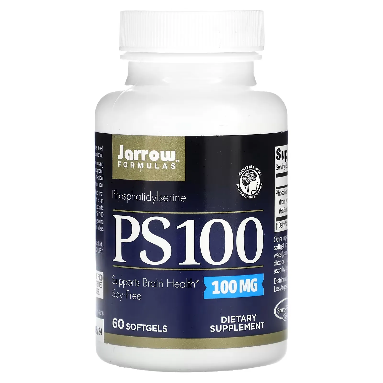 PS100, Phosphatidylserine, 100 mg, 60 Softgels