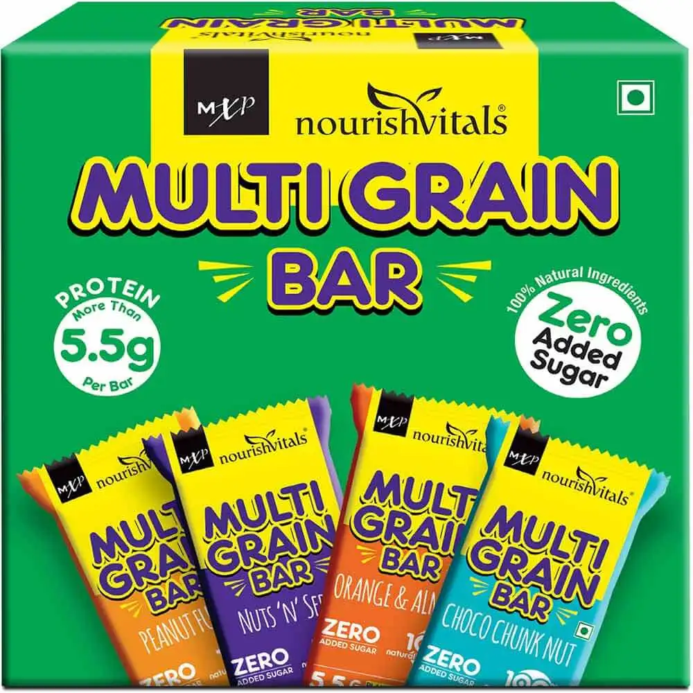 NourishVitals Multi Grain Bar,  5 bar(s)  Mix Flavour