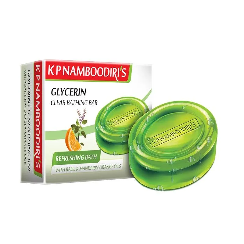 K.P. Namboodiri's Glycerin Clear Bathing Bar-Refreshing