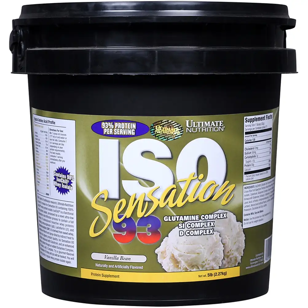 Ultimate Nutrition ISO Sensation 93,  5 lb  Vanilla Bean