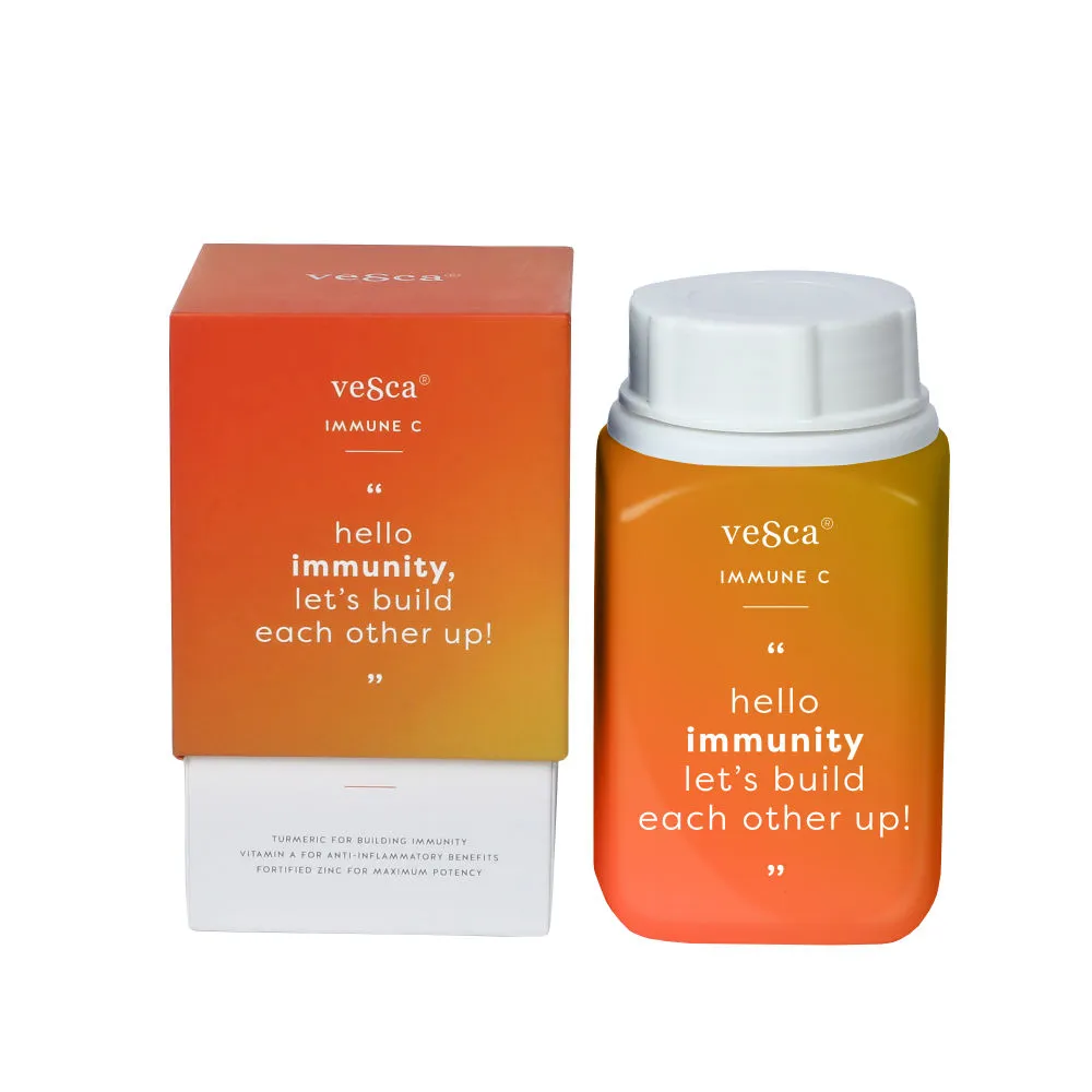 Vesca Immune C Builds Immunity With Curcumin, Vitamin A,C,B1,B2,B12, & Zinc