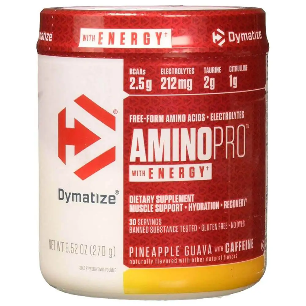 Dymatize Amino Pro+Energy,  0.59 lb  30 Servings  Peach Paradise with Caffeine