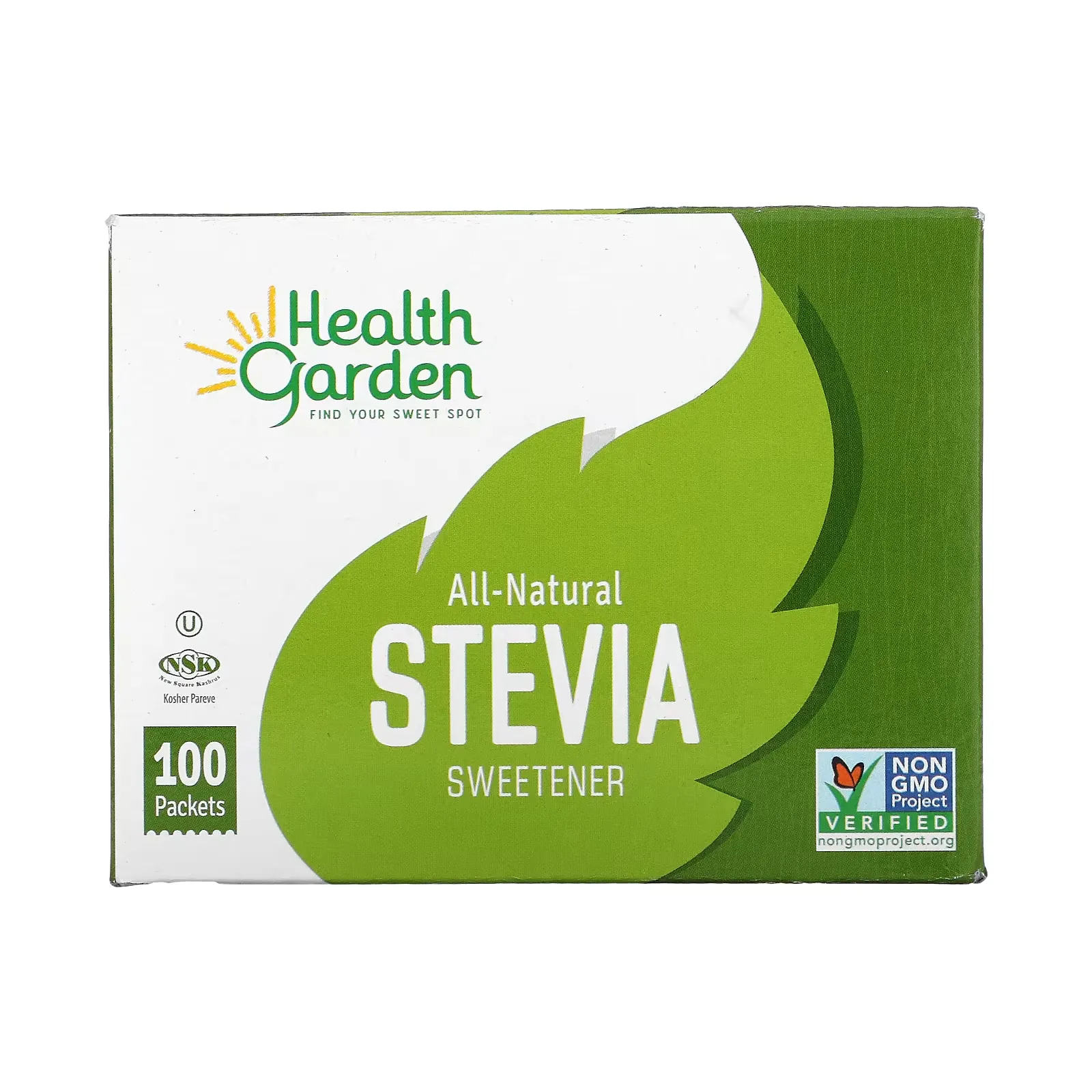 All-Natural Stevia Sweetener, 100 Packets, 1 g Each