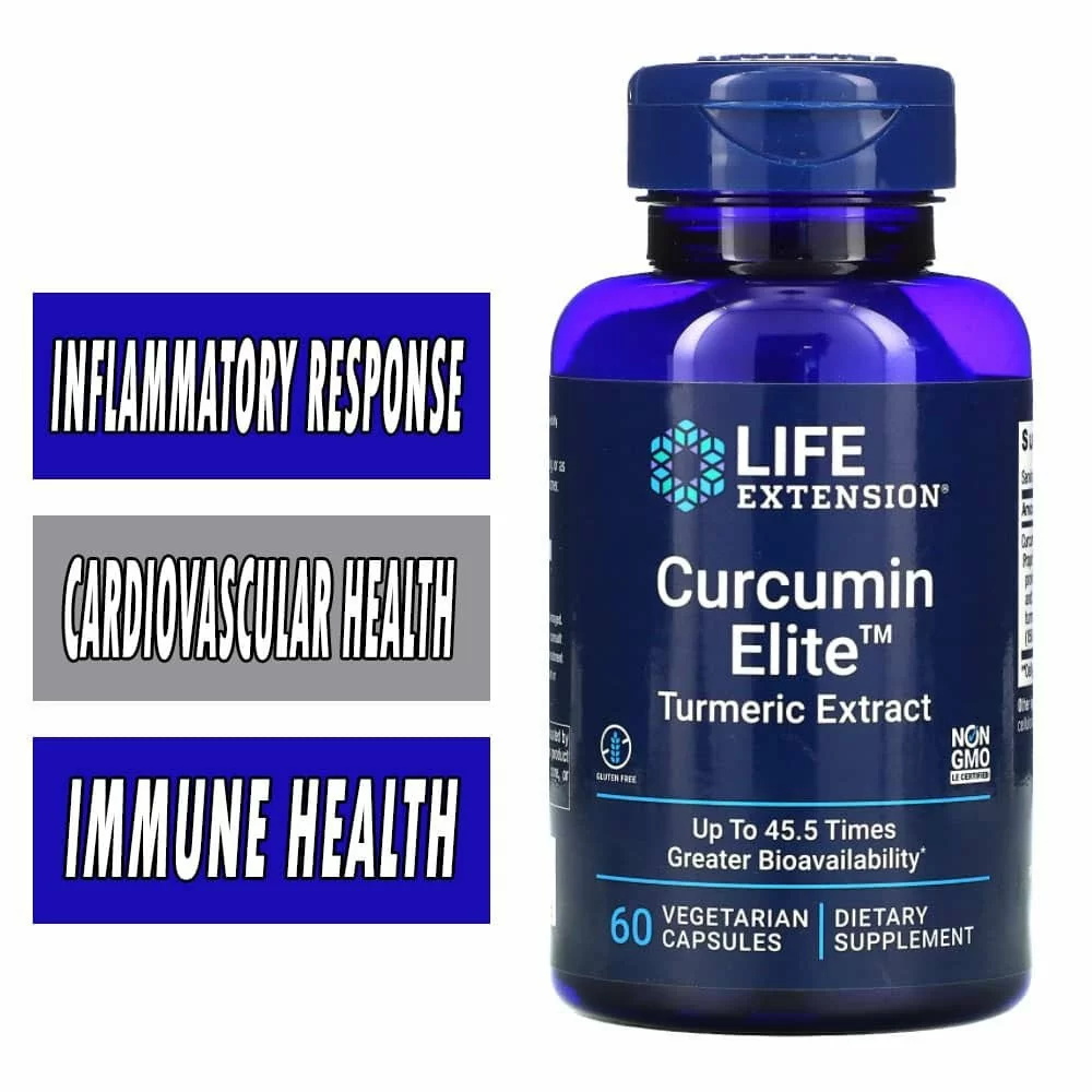 Life Extension Curcumin Elite - 60 Veg Caps - Inflammation Management