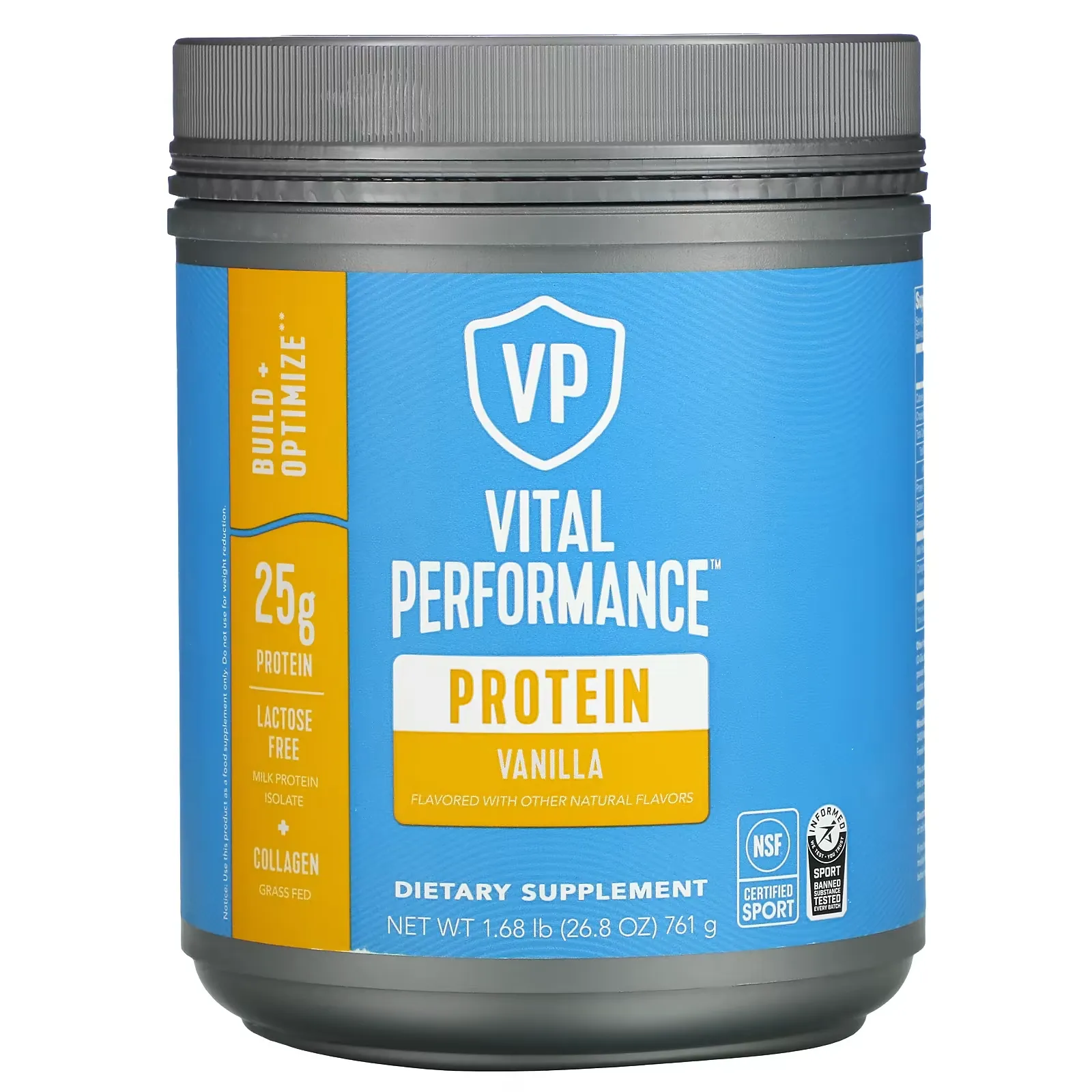 Vital Performance Protein, Vanilla, 1.68 lb ( 761 g)