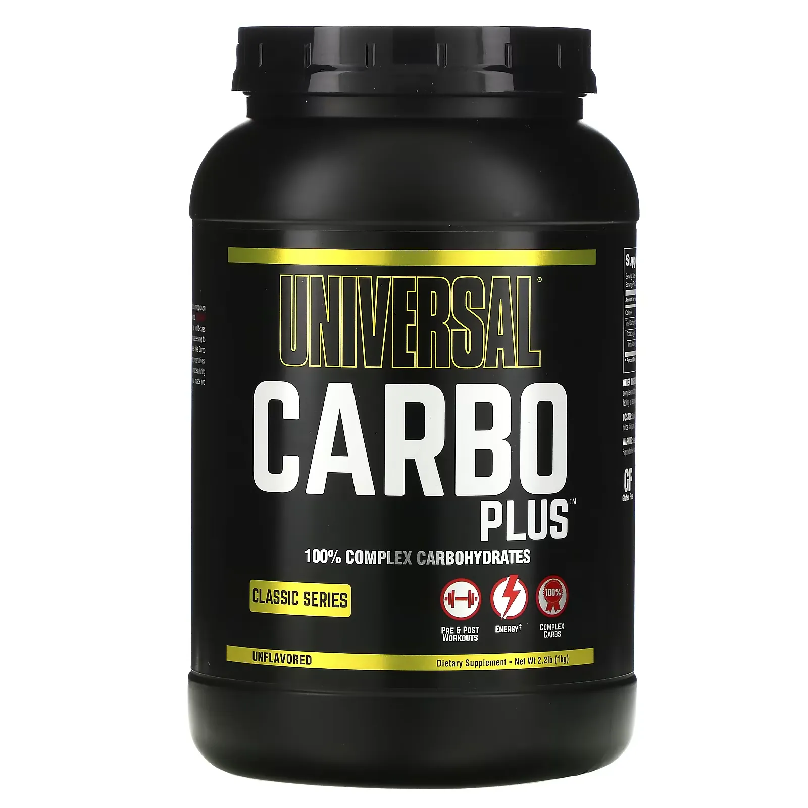 Carbo Plus, 100% Complex Carbohydrate, Unflavored, 2.2 lb (1 kg)