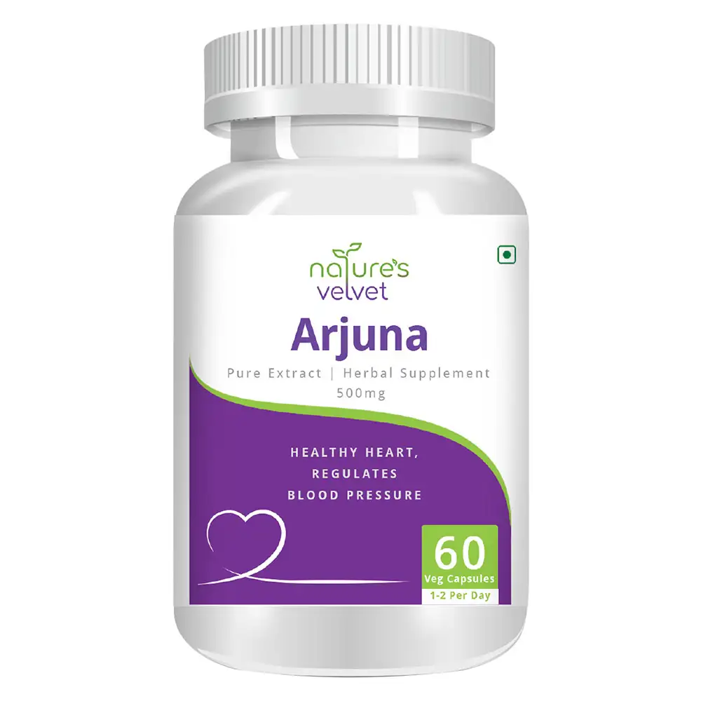 Natures Velvet Arjuna  Pure Extract (500 mg),  60 capsules