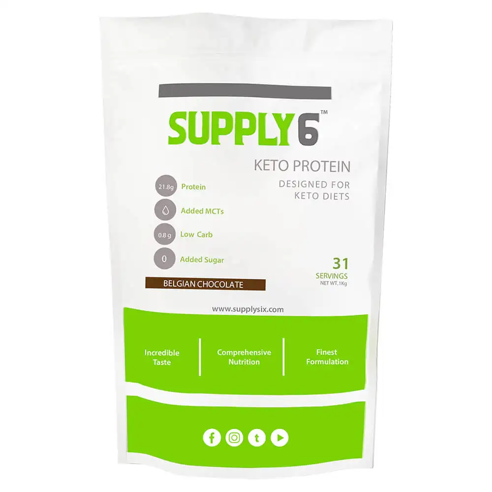 Supply6 Keto Shake,  1 kg  Belgian Chocolate