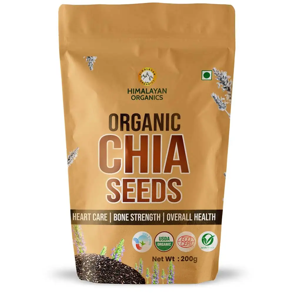 Himalayan Organics Chia Seeds,  200 g  Unflavoured