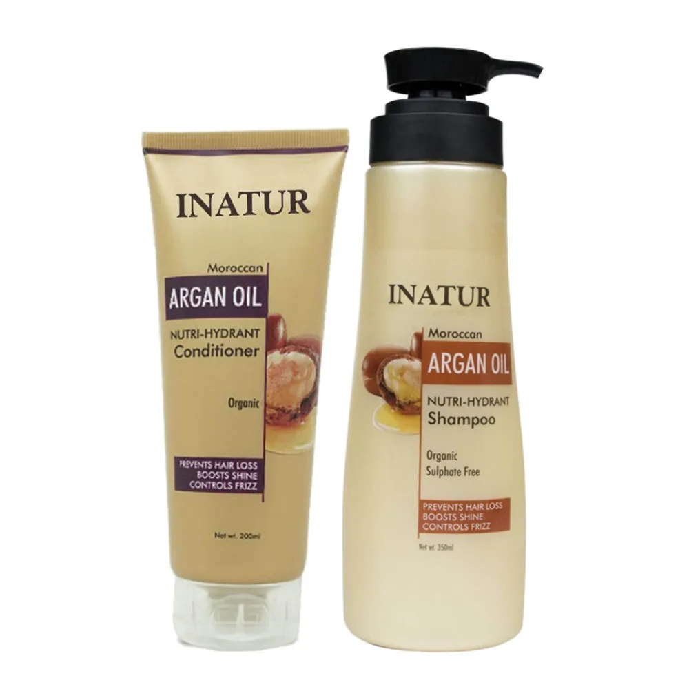 Inatur Argan Oil Shampoo + Conditioner Combo