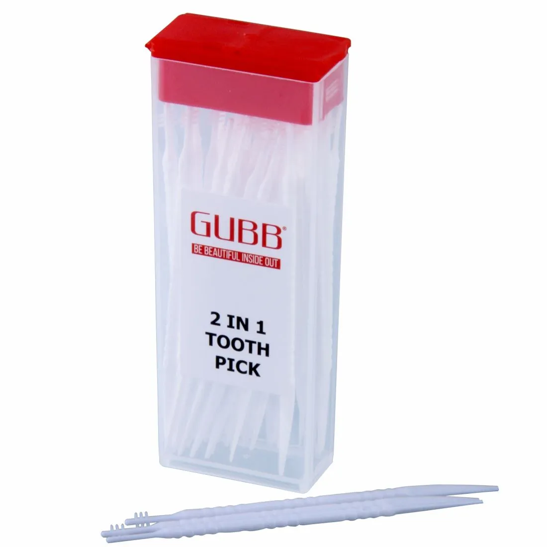 GUBB Dental Tooth Picks Sticks Plastic, 50s