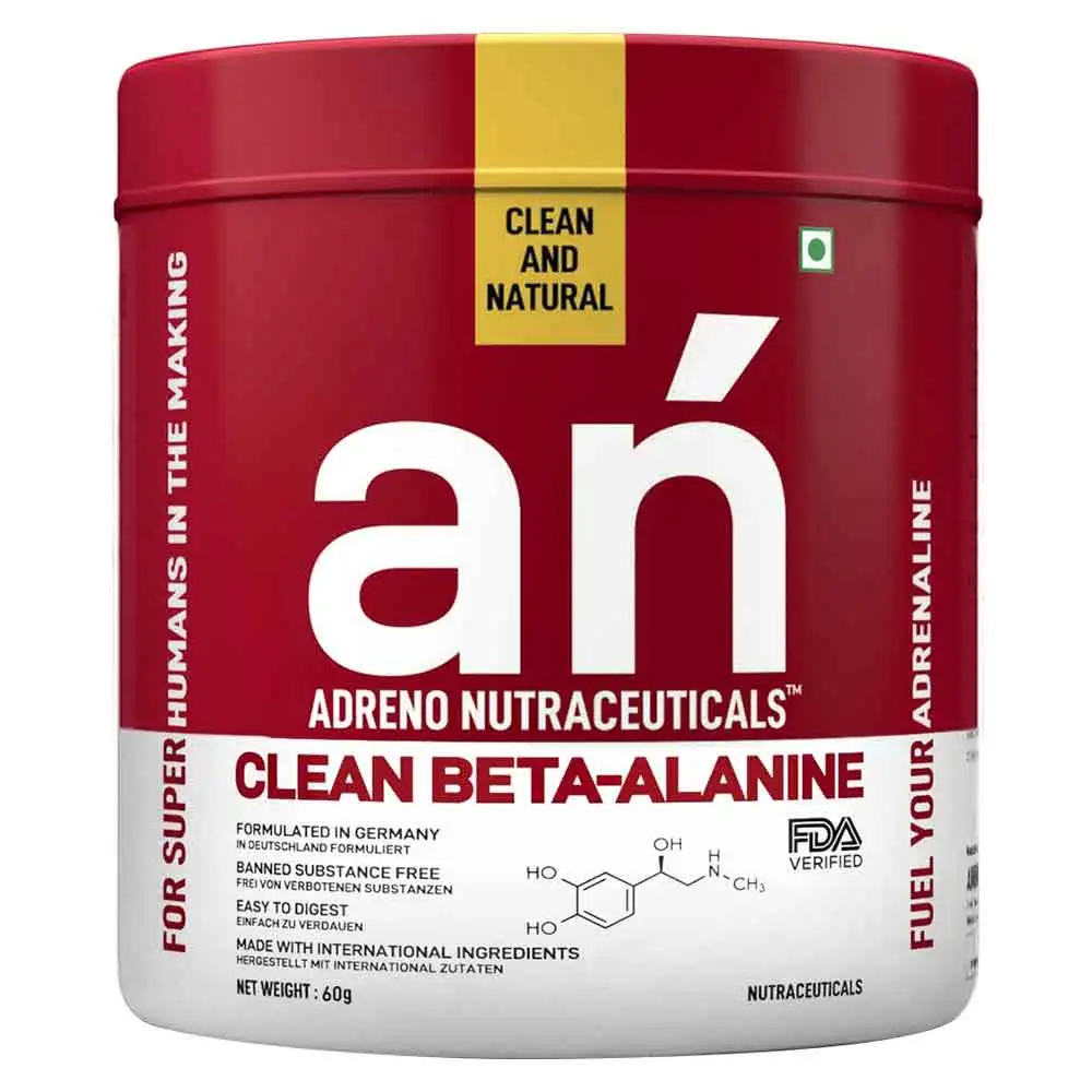 Adreno Nutraceuticals Clean Beta-Alanine,  0.13 lb  30 Servings  Blueberry