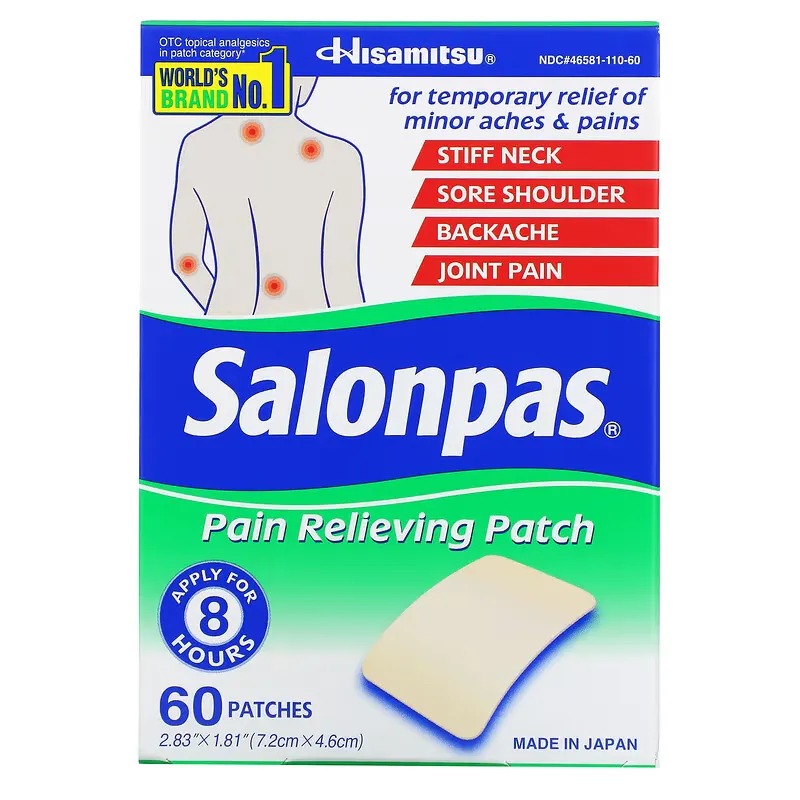 Pain Relieving Patch, 60 Patches