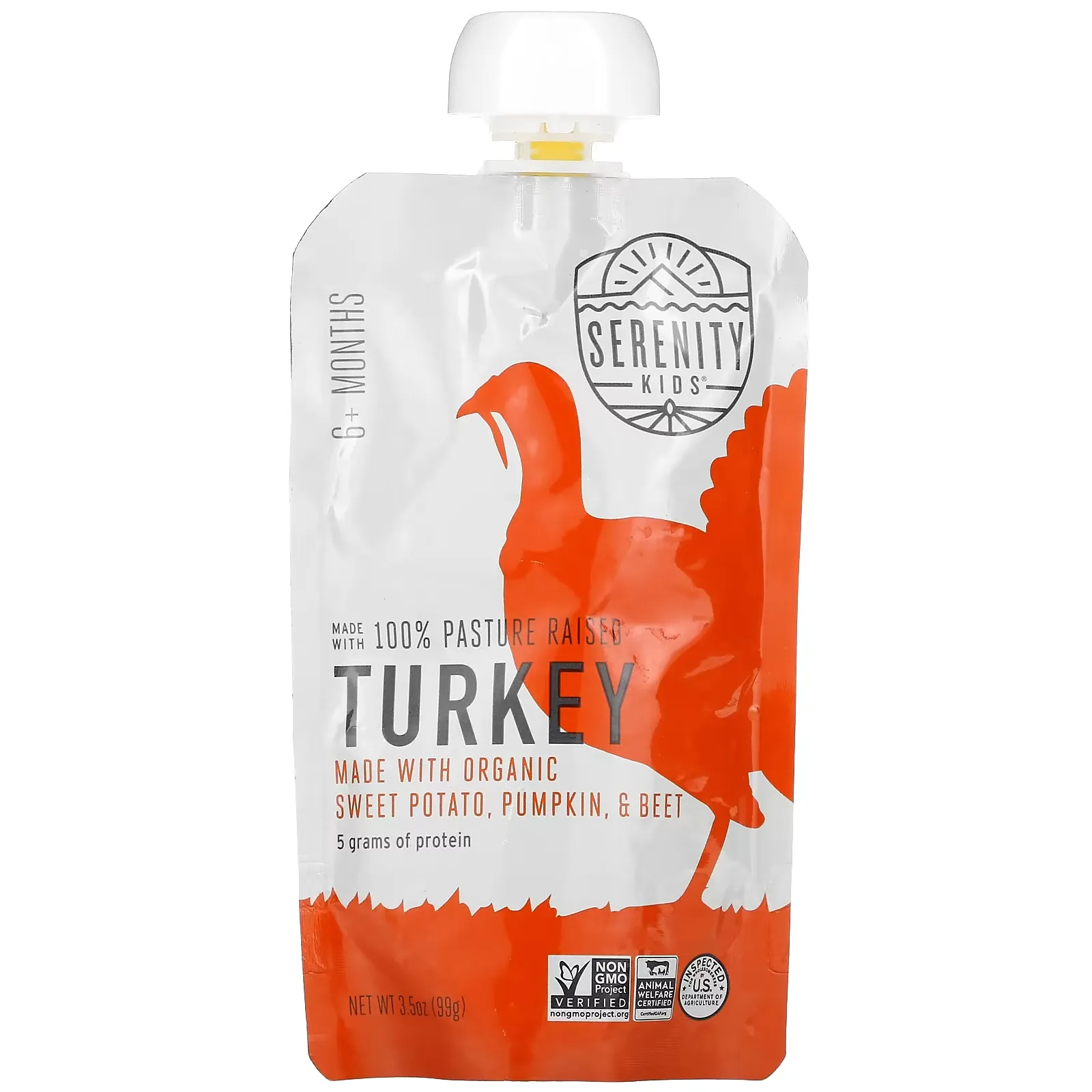 Turkey with Organic Sweet Potato, Pumpkin, & Beet, 6+ Months,  3.5 oz (99 g)