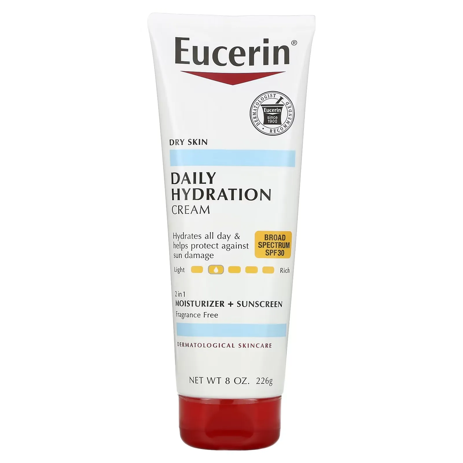 Daily Hydration Cream, SPF 30, Fragrance Free, 8 oz (226 g)