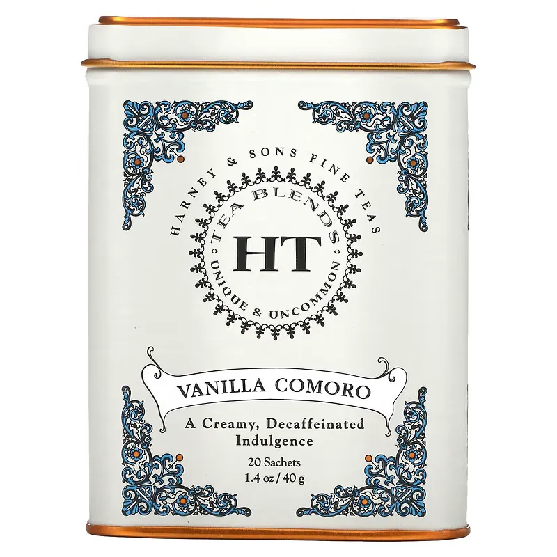 HT Tea Blend, Vanilla Comoro, 20 Tea Sachets, 1.4 oz (40 g)