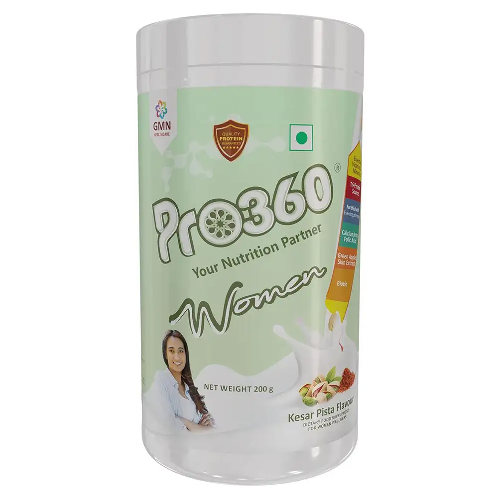 PRO360 Women Nutritional Beverage Mix,  Kesar Pista  0.44 lb