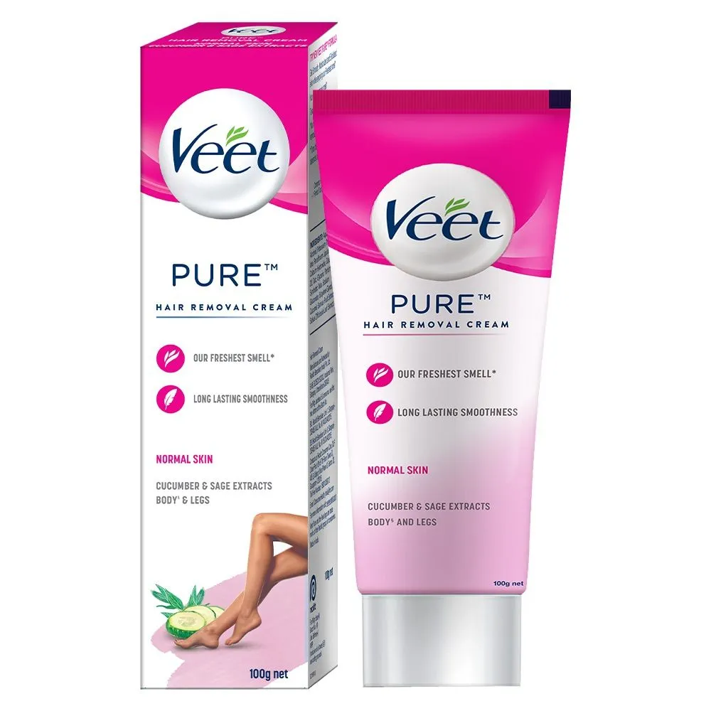 Veet Pure Hair Removal Cream for Women With No Ammonia Smell, Normal Skin