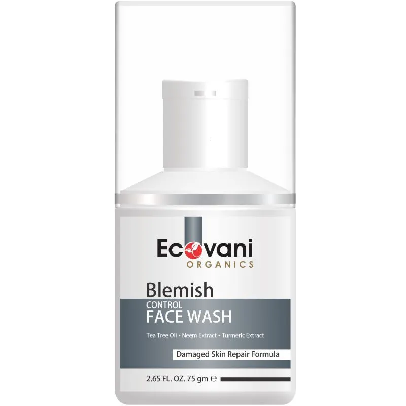 ECOVANI Blemish Control Face Wash - Damaged Skin Repair Formula Helps Remove Blemish Scars