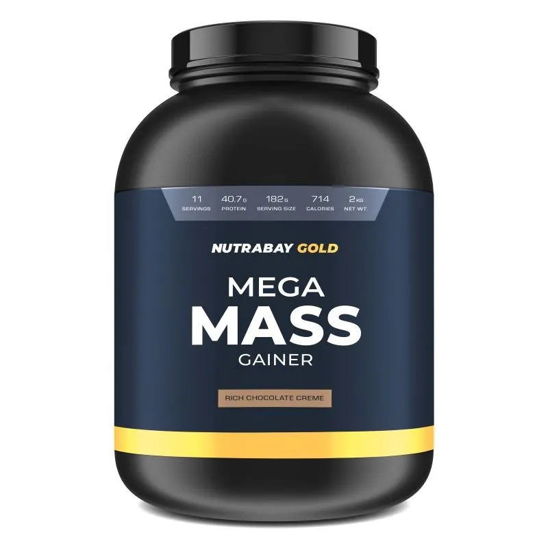 Nutrabay Gold Mega Mass Gainer - Rich Chocolate Creme