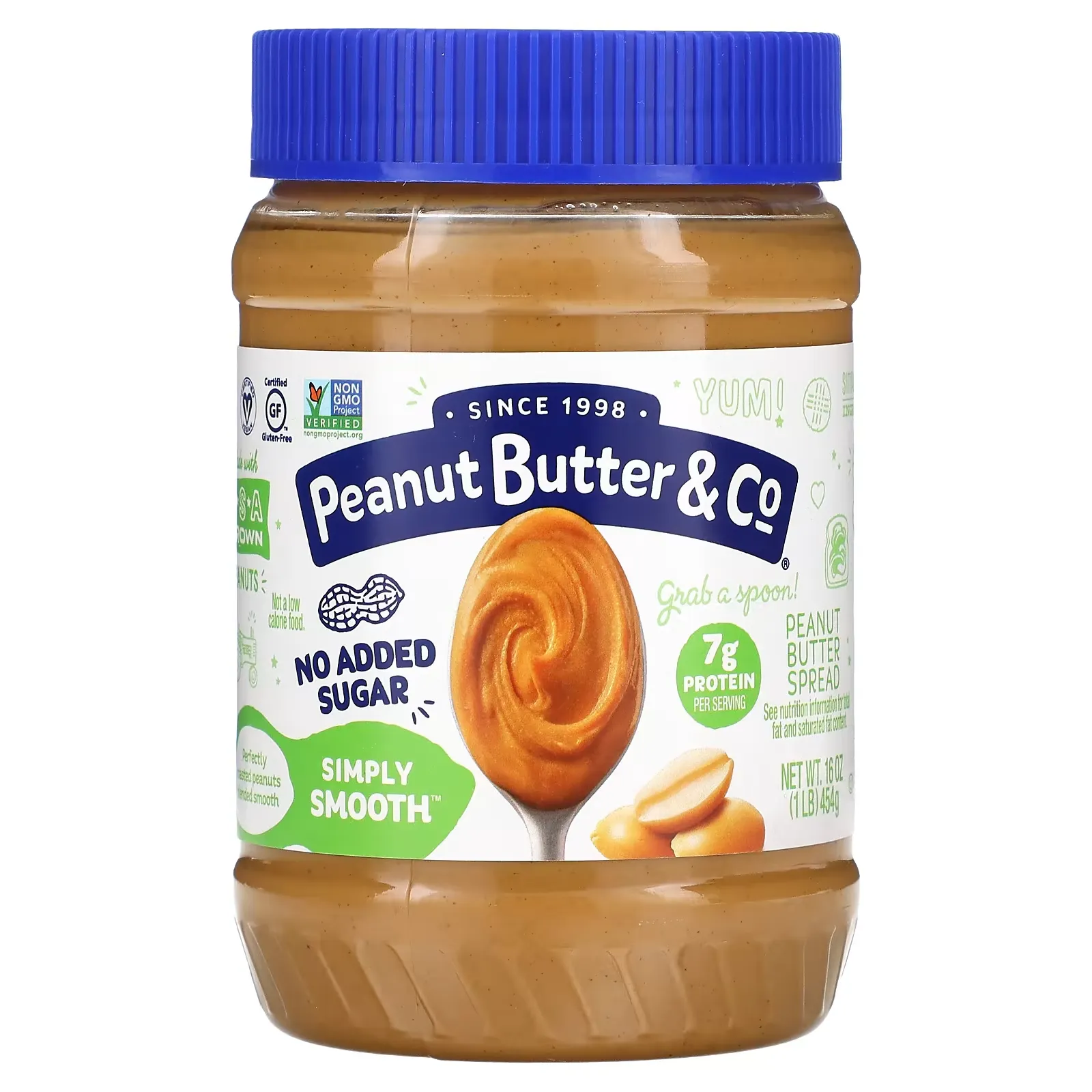 Peanut Butter Spread, Simply Smooth, 16 oz (454 g)