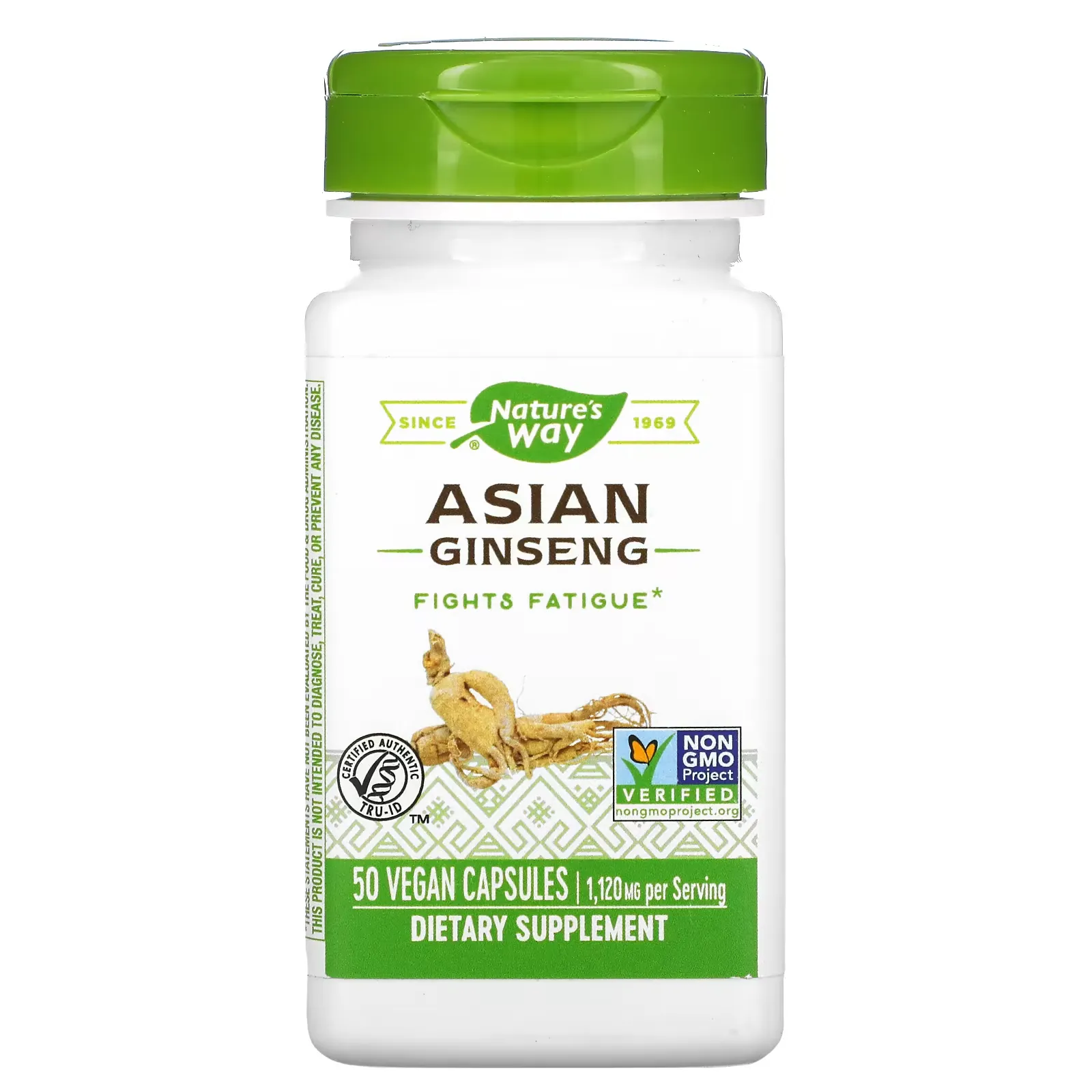 Asian Ginseng, 560 mg, 50 Vegan Capsules