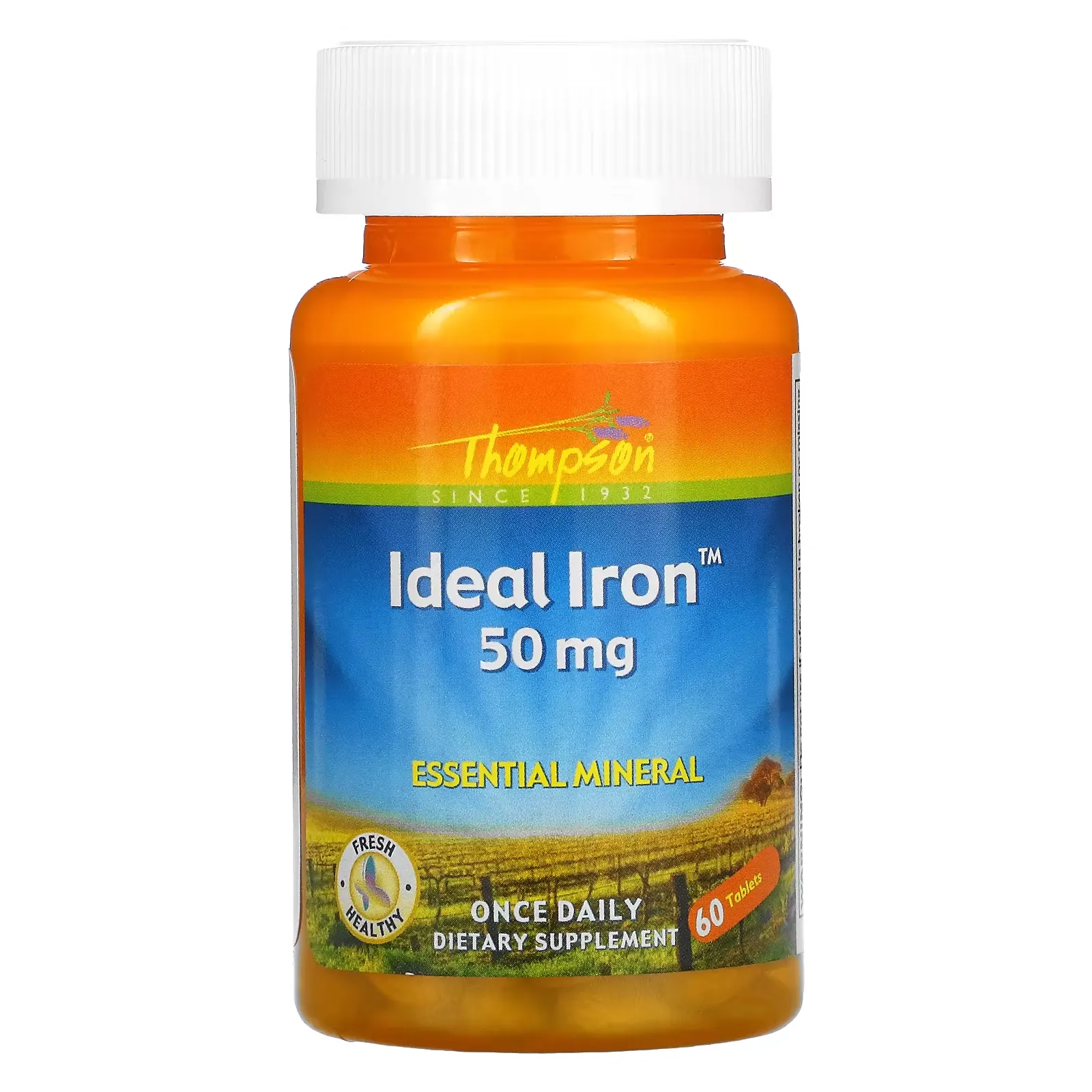 Ideal Iron, 50 mg, 60 Tablets