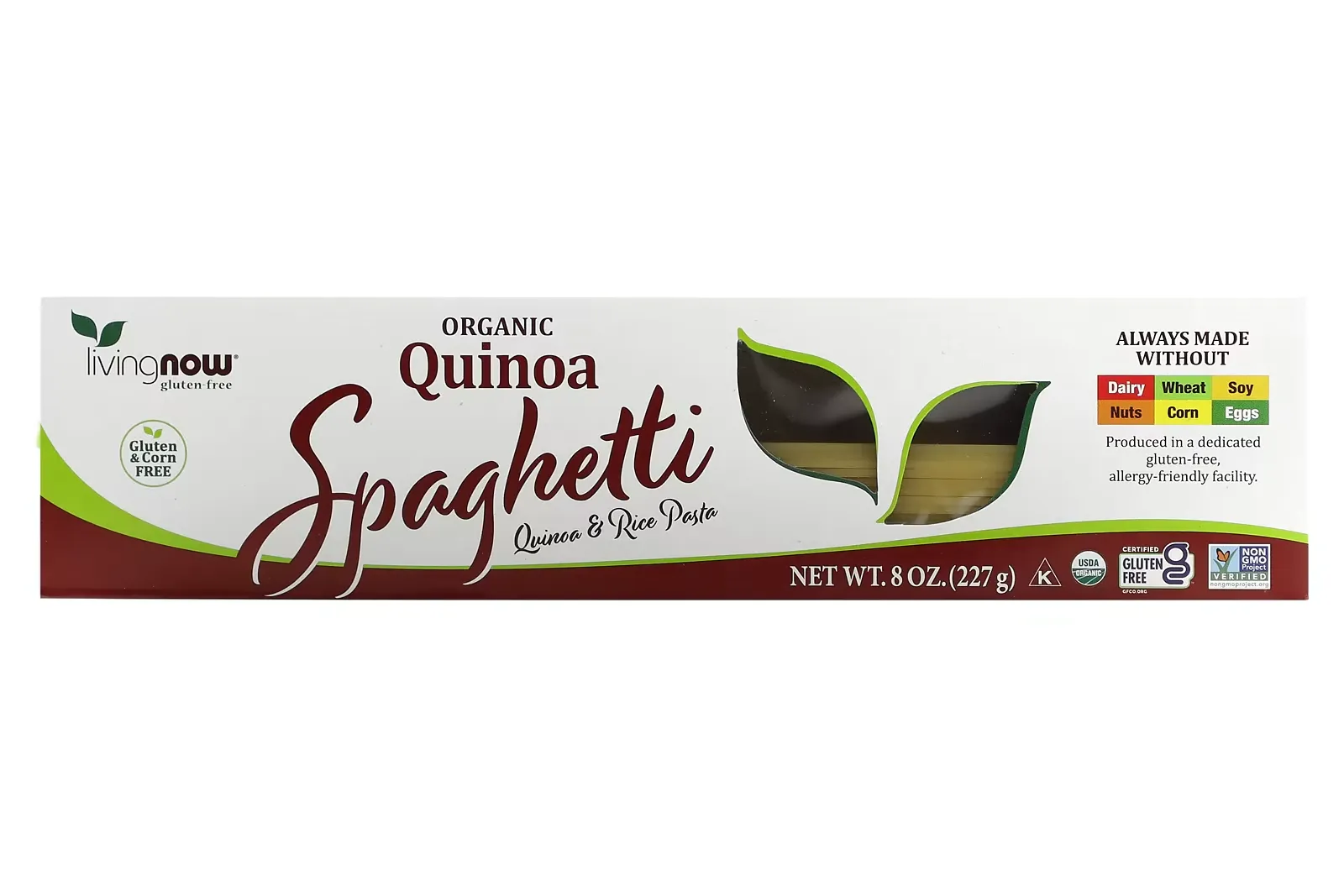 Living NOW, Organic Quinoa Spaghetti, 8 oz (227 g)