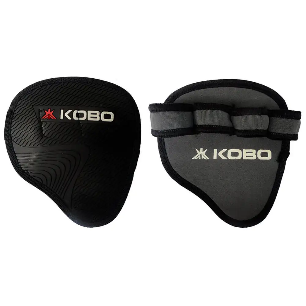 KOBO Weight Lifting Grip Pads (WTA-12),  Black  Free Size