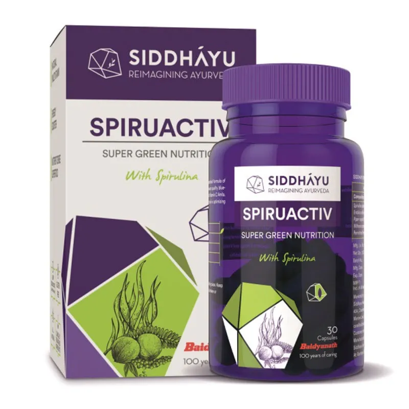 Siddhayu Spiruactiv Multivitamins Effective in Energizing & Boosting Stamina