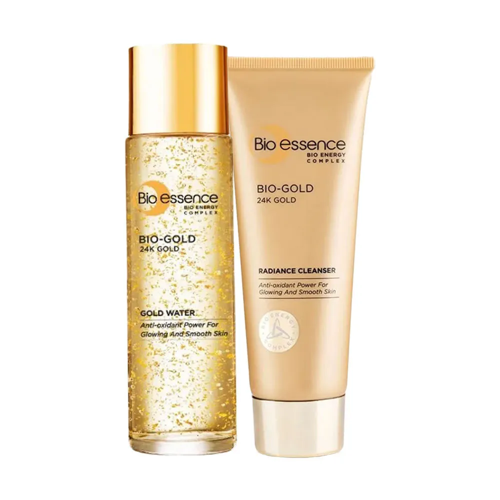 Bio-essence Gold Water + Radiance Gold Cleanser combo