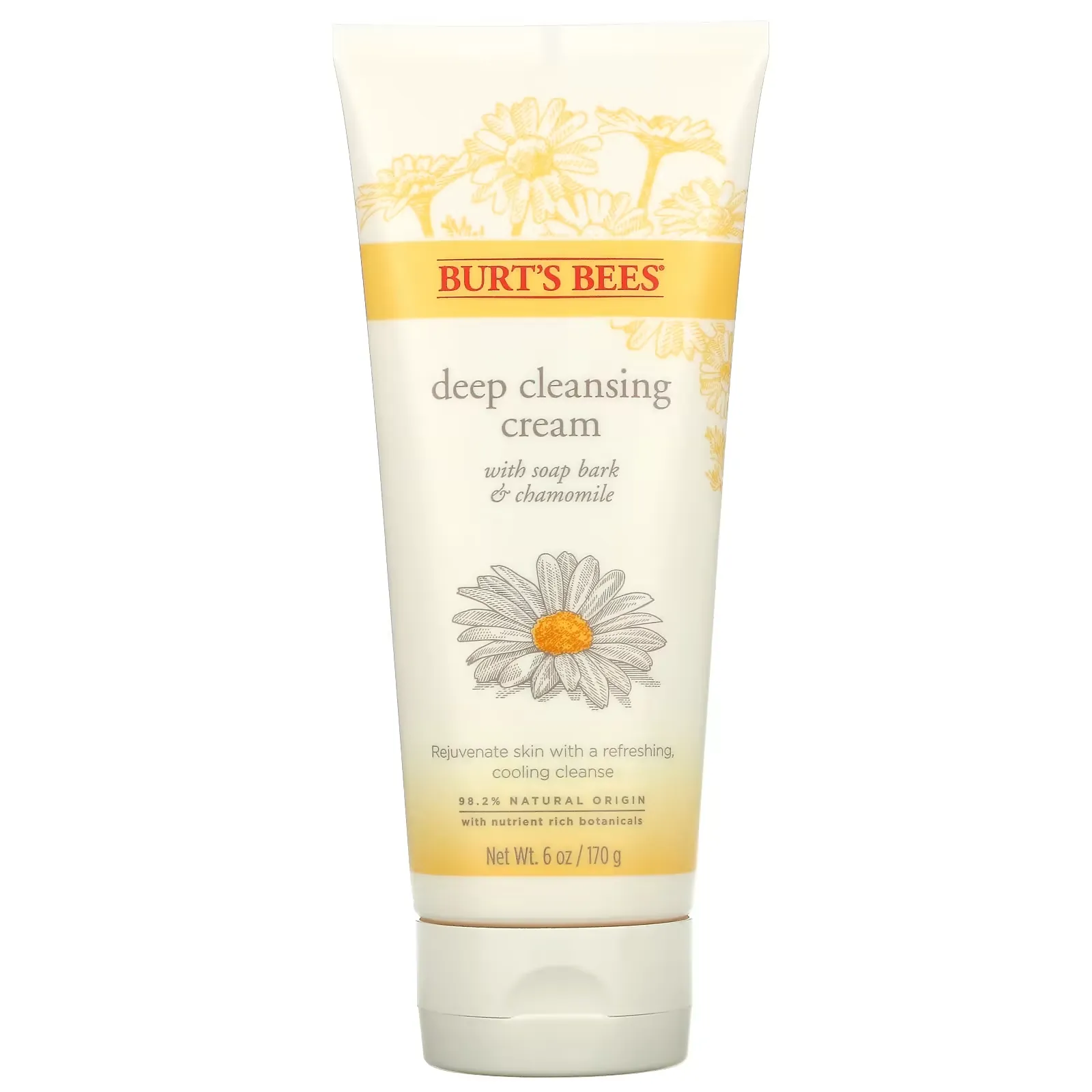 Deep Cleansing Cream with Soap Bark & Chamomile, 6 oz (170 g)