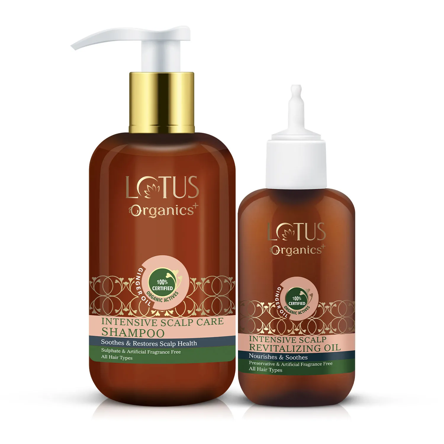 Lotus Organics Intensive Scalp Care Shampoo & Revitalising Oil Combo