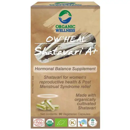 Organic Wellness OW'Heal Shatavari A Plus,  90 capsules