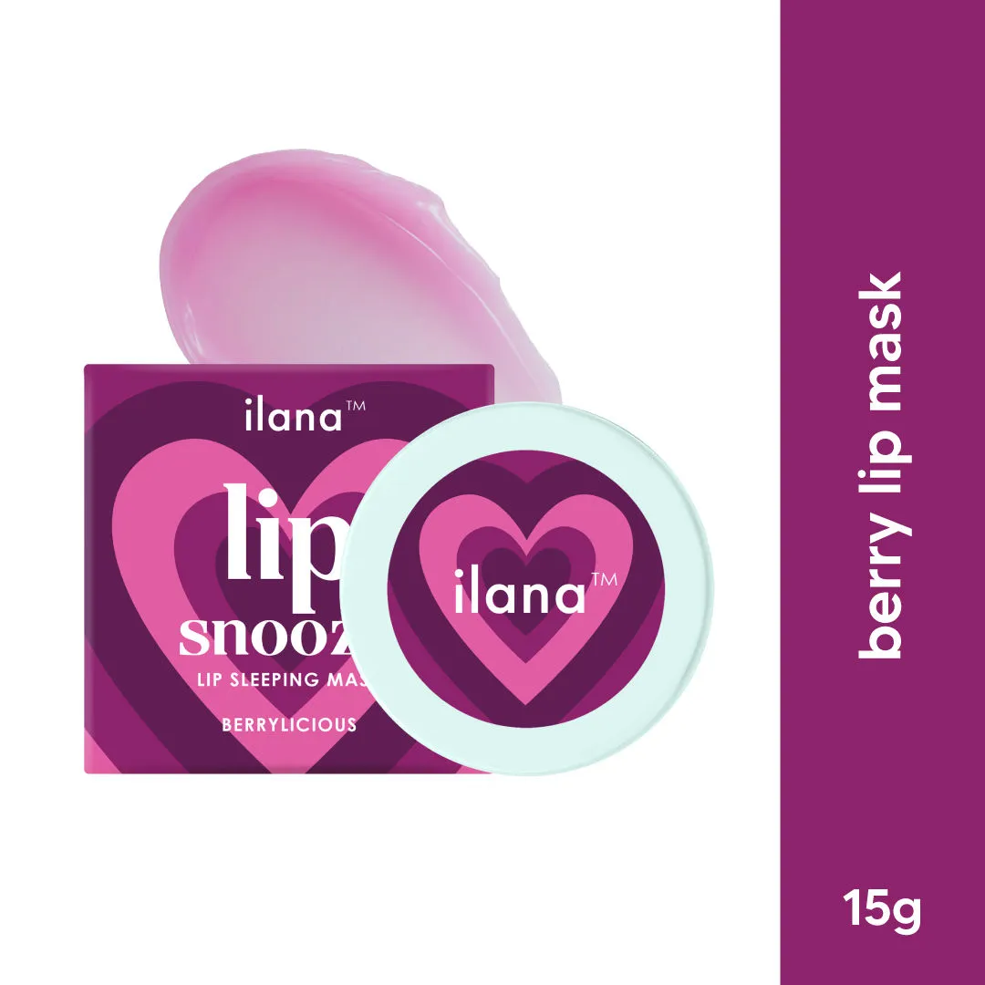 Ilana Lip Snooze Overnight Healing Vegan Lip Mask - Berrylicious