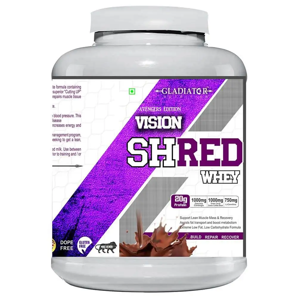 Gladiator Nutrition Vision Shred Whey,  4.4 lb  Chocolate Cream