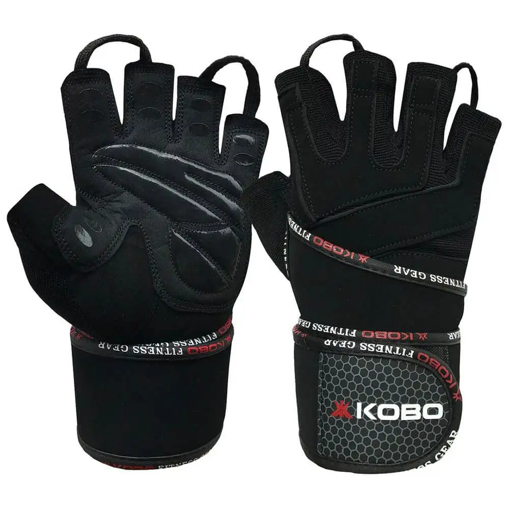 KOBO Gym Gloves (WTG-14),  Black  XL