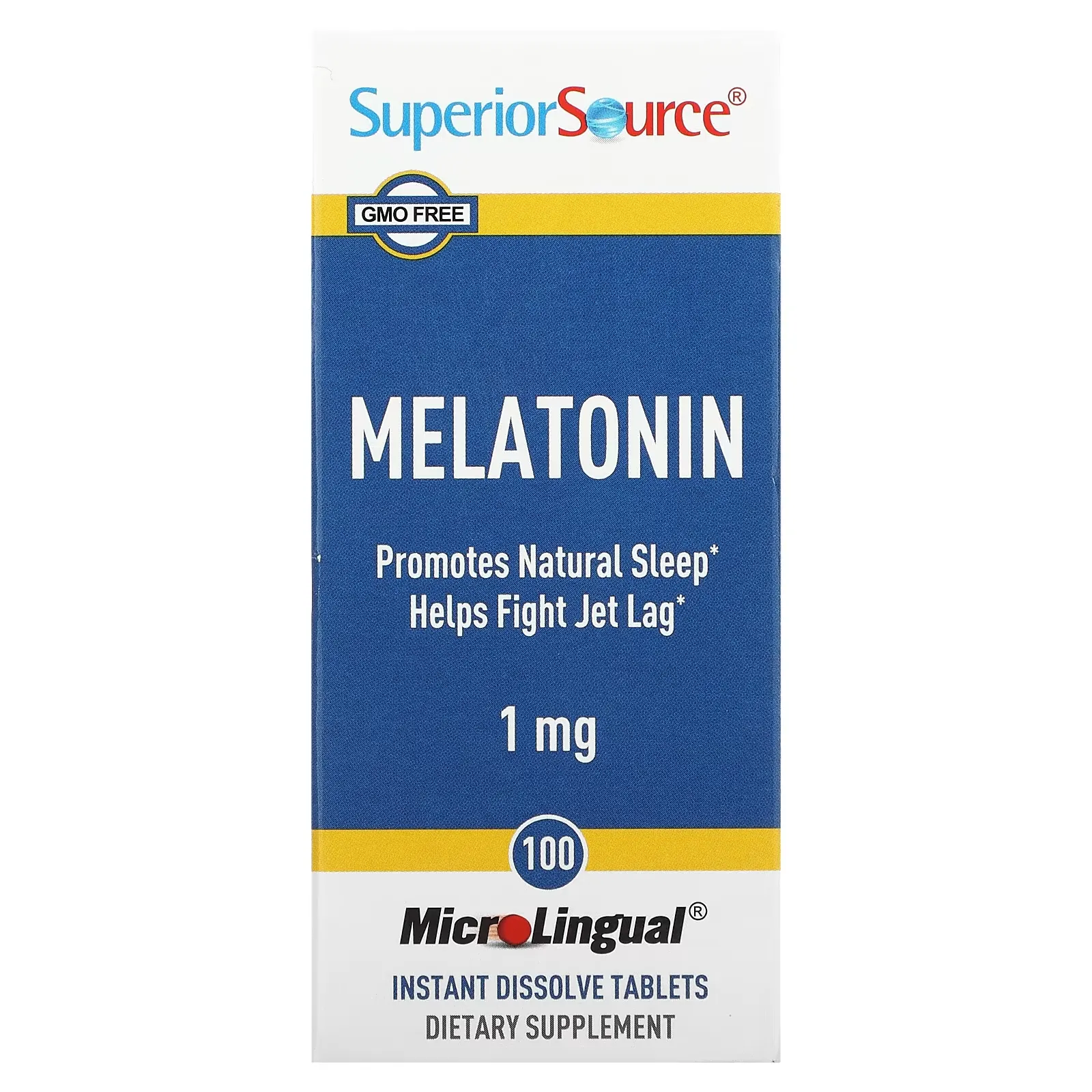 Melatonin, 1 mg, 100 MicroLingual Instant Dissolve Tablets