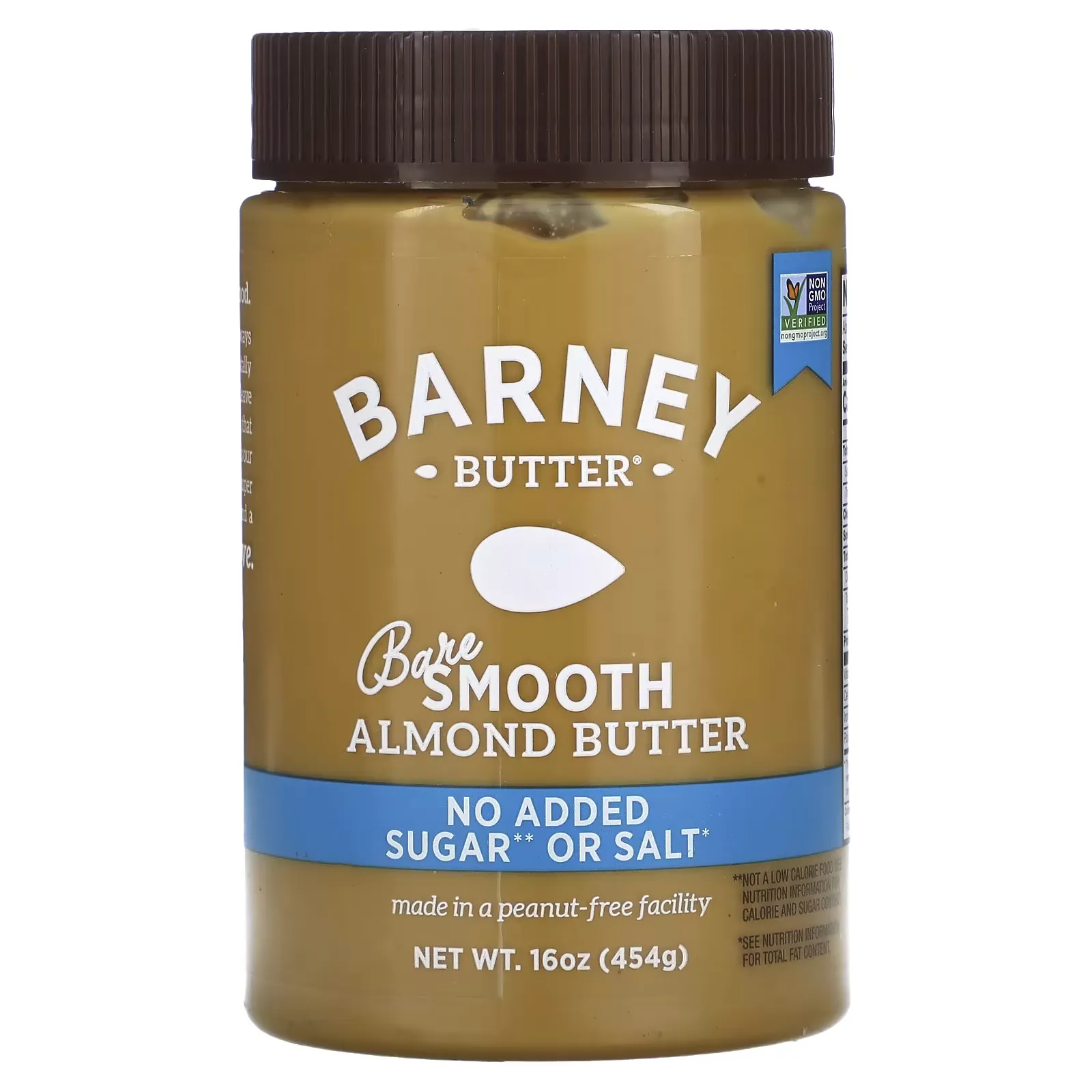 Bare Almond Butter, Smooth, 16 oz (454 g)