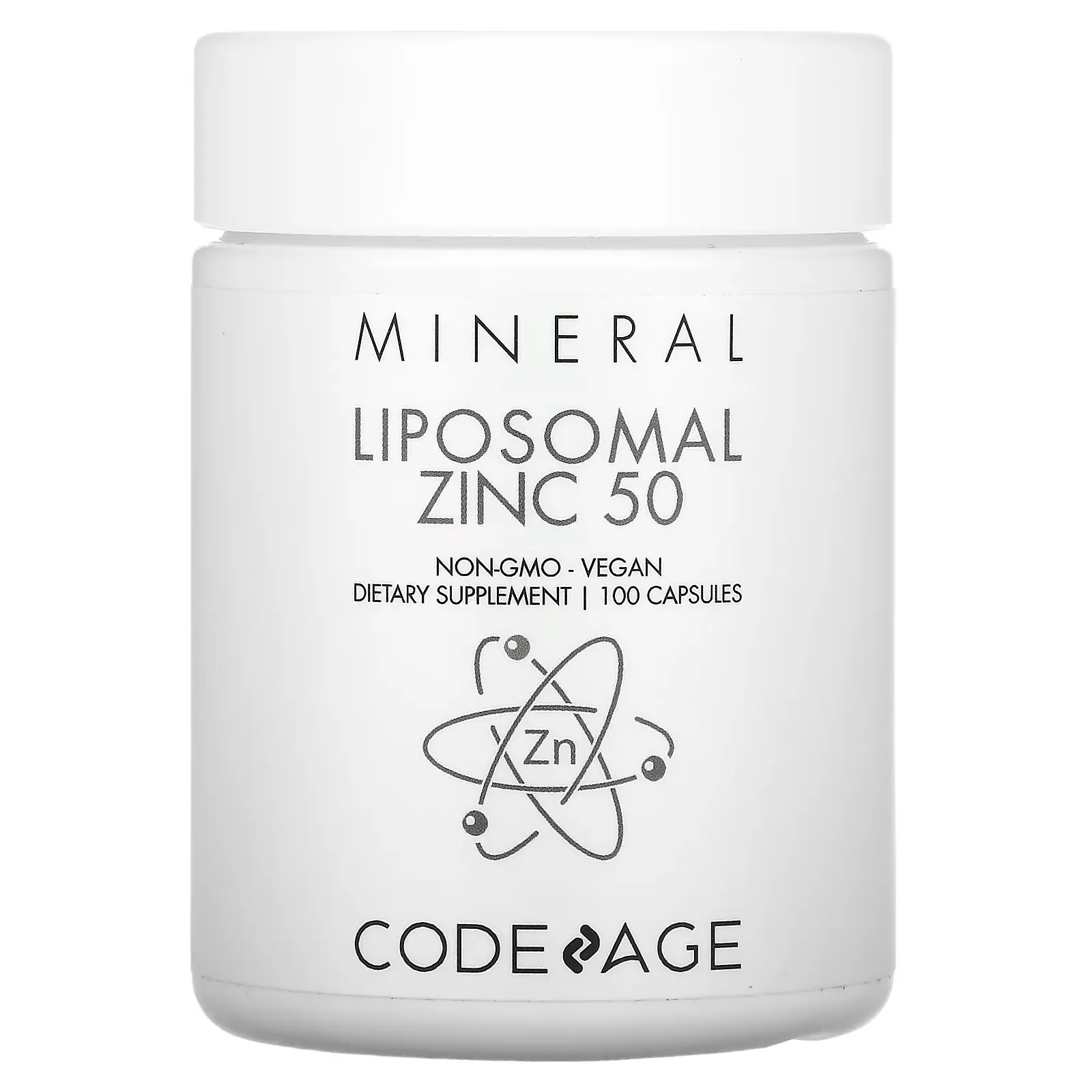 Liposomal, Zinc 50, Non-GMO, Vegan, 100 Capsules