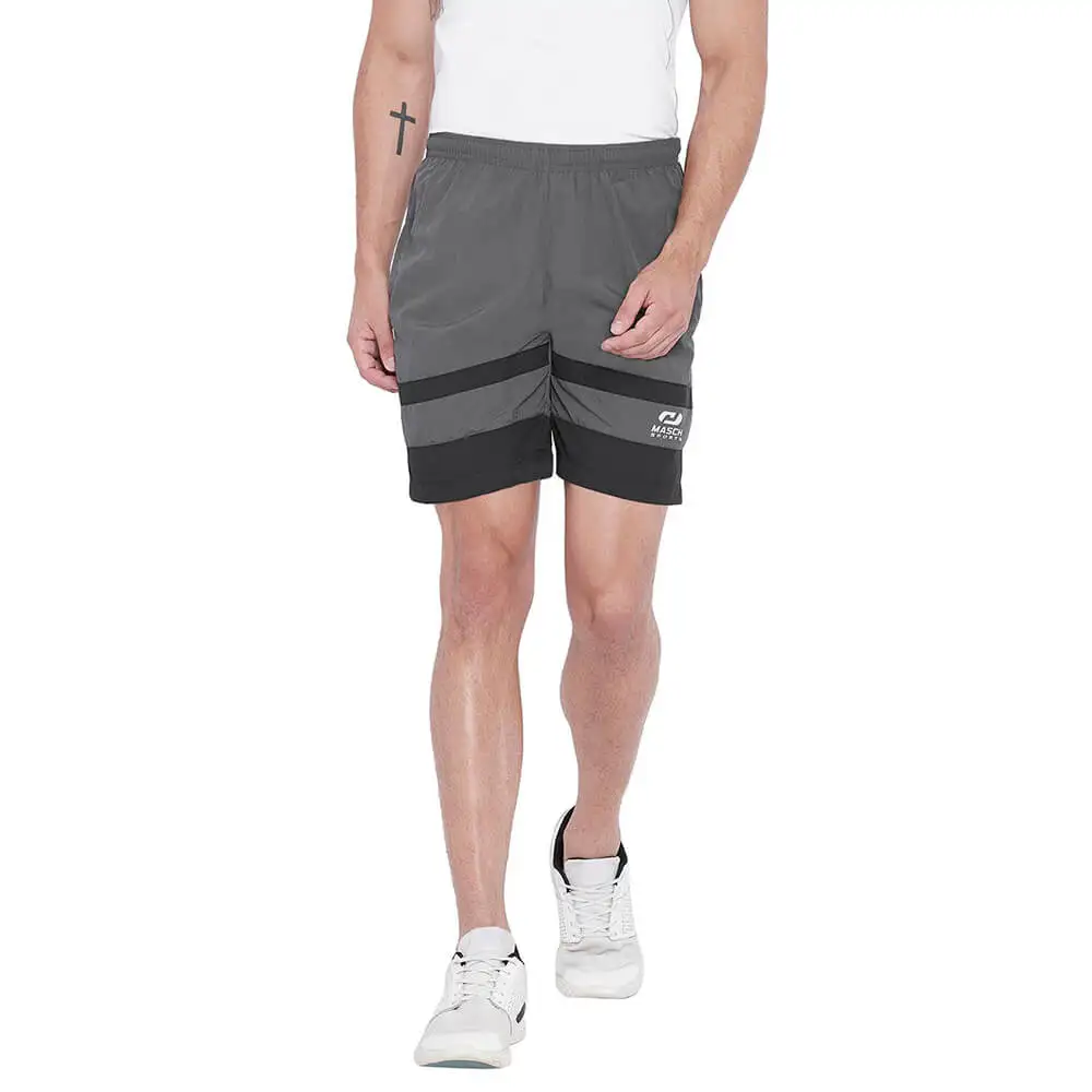 Masch Sports Mens Regular Fit Polyester Shorts,  XXL  Dark Grey Light